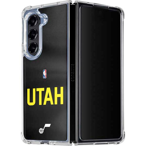 NBA Utah Jazz Jersey Galaxy Z Fold5 5G Clear Case